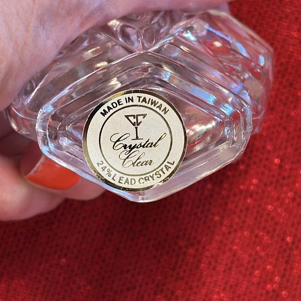 Vintage Crystal Butterfly Perfume Bottle - Picture 4 of 5